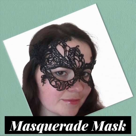 Sexy Black Lace Mask (A1) - Picture 2 of 7